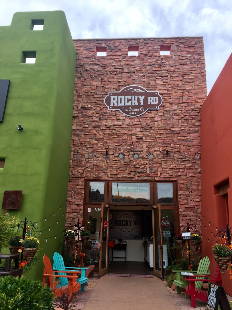 Rocky RD Ice Cream Co. storefront at The Collective Sedona